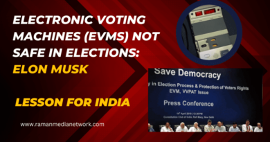 Electronic Voting Machines EVMs Not Safe in Elections: Elon Musk. Photo: RMN News Service
