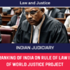 Low Ranking of India on Rule of Law Index of World Justice Project