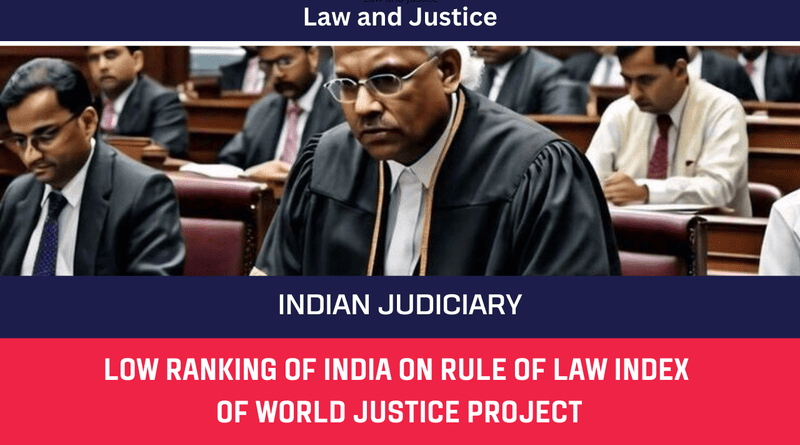 Law and Justice: Low Ranking of India on Rule of Law Index of World Justice Project. Photo: RMN News Service