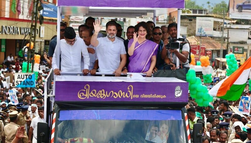 Congress leaders Rahul Gandhi and Priyanka Gandhi. Photo Congress