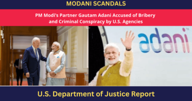 PM Modi’s Partner Gautam Adani Accused of Bribery and Criminal Conspiracy by U.S. Agencies