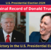 Criminal Record of Donald Trump and Victory in the U.S. Presidential Election