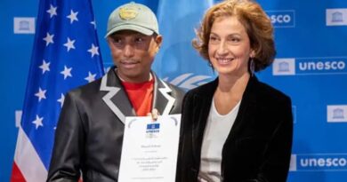 Audrey Azoulay, Director-General of UNESCO, appointed American musician Pharrell Williams as UNESCO Goodwill Ambassador. Photo: UNESCO