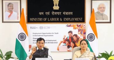 India’s Minister for Labour & Employment Dr. Mansukh Mandaviya participated in a webinar on “Employment Opportunities for Youth in International Organisations” virtually in New Delhi on December 6., 2024. Photo: PIB