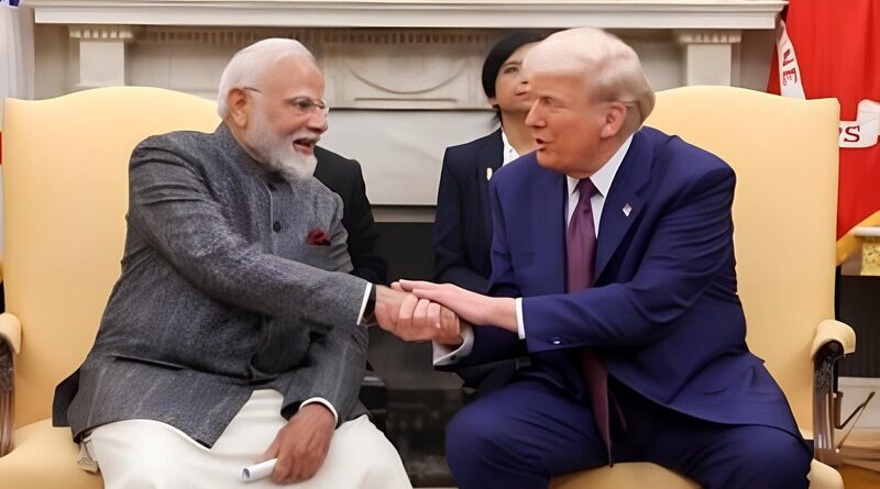 The Prime Minister of India Narendra Modi and the President of the United States Donald J. Trump. Photo courtesy: PIB / Twitter