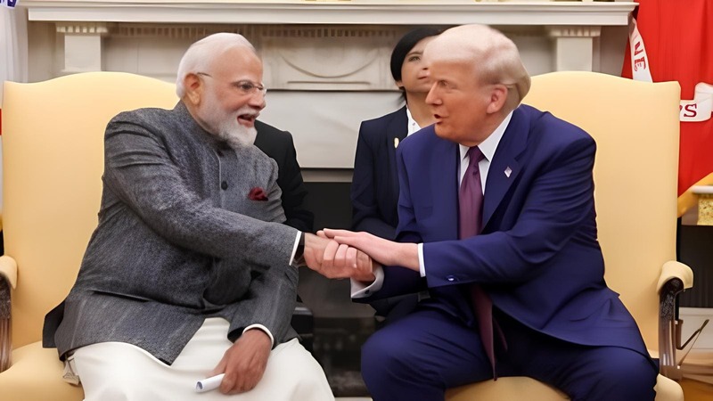 The Prime Minister of India Narendra Modi and the President of the United States Donald J. Trump. Photo courtesy: PIB / Twitter