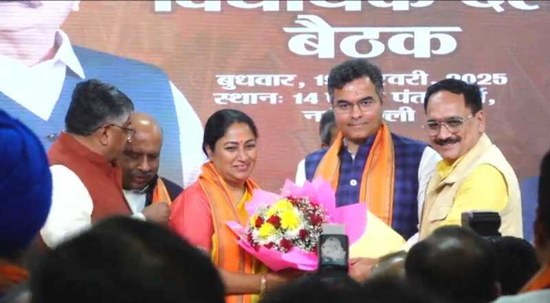 BJP Announces Rekha Gupta as the New Chief Minister of Delhi. Photo courtesy: Delhi BJP